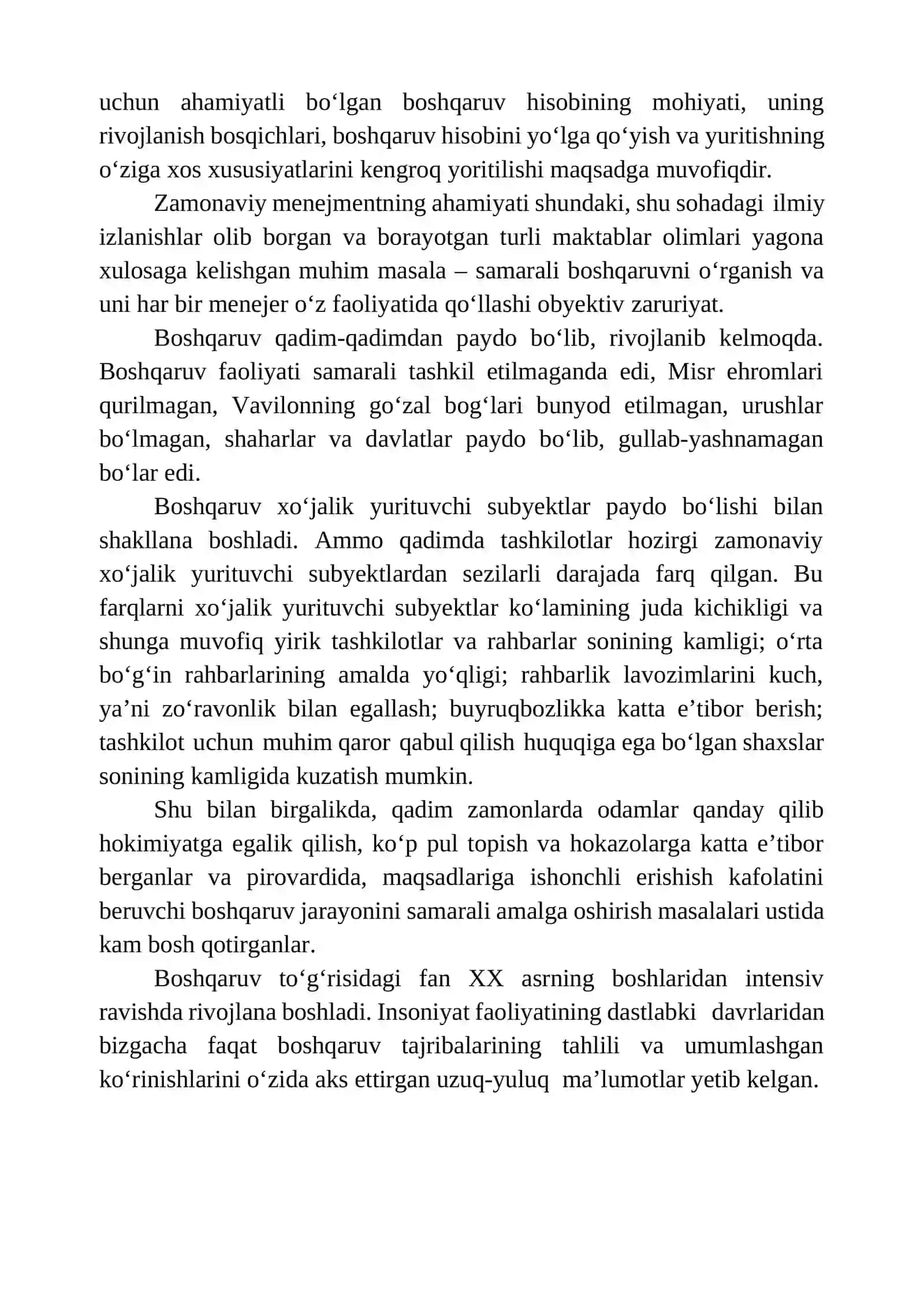 BOSHQARUV HISOBI FANINING AHAMIYATI, SHAKLLANISHI VA RIVOJLANISHI 3