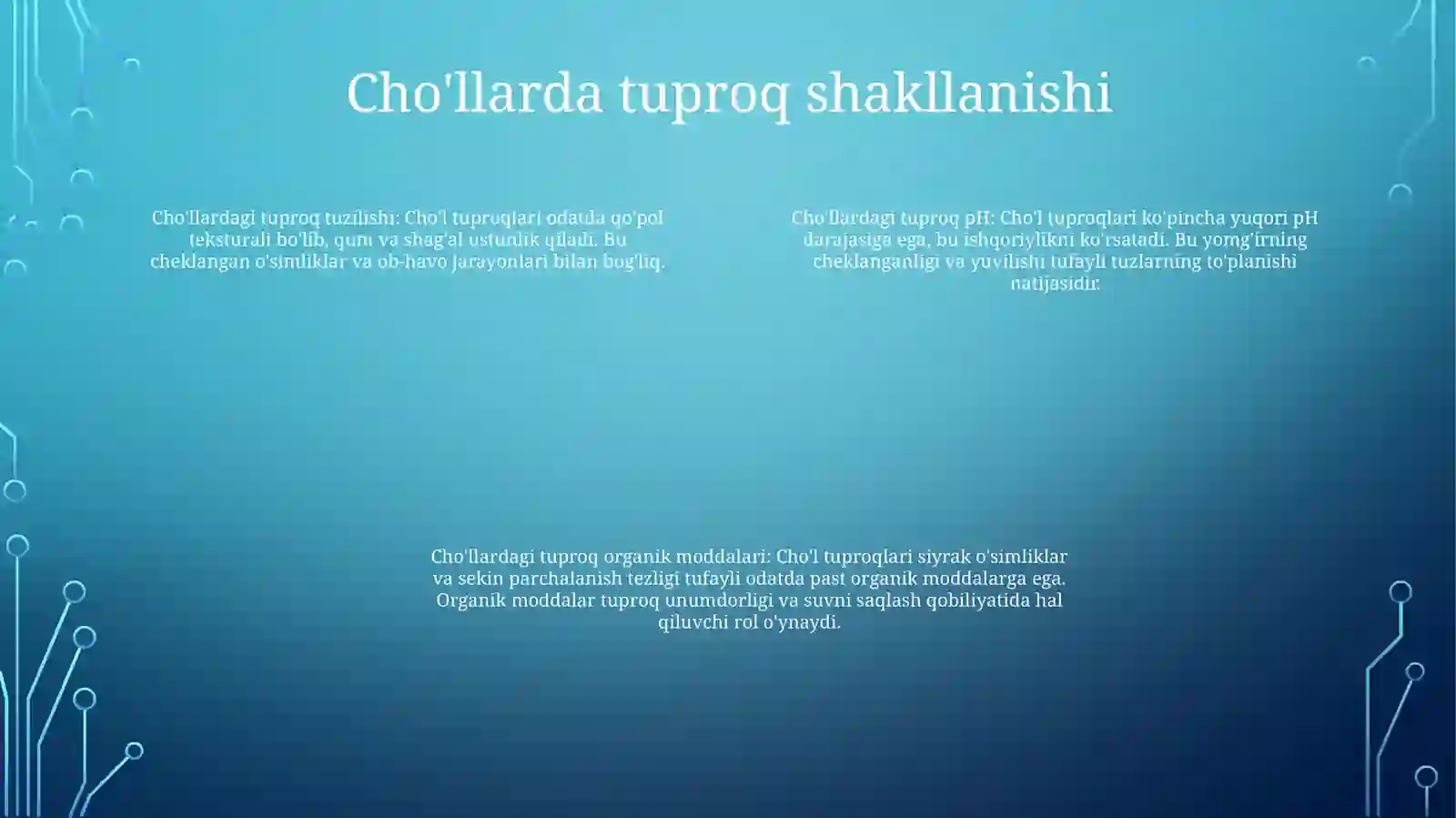 Chala ChoʻL Tuproqlari 3
