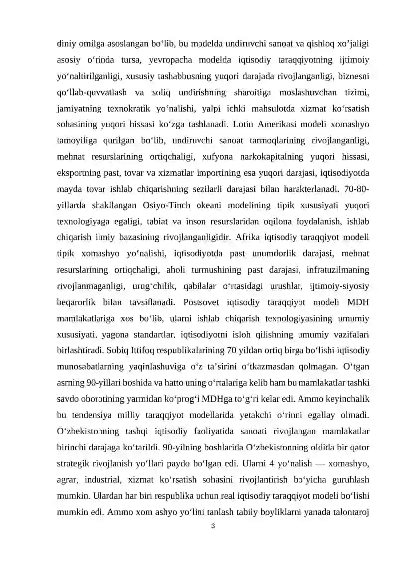 DAVLATLAR IQTISODIY RIVOJLANISHI 3