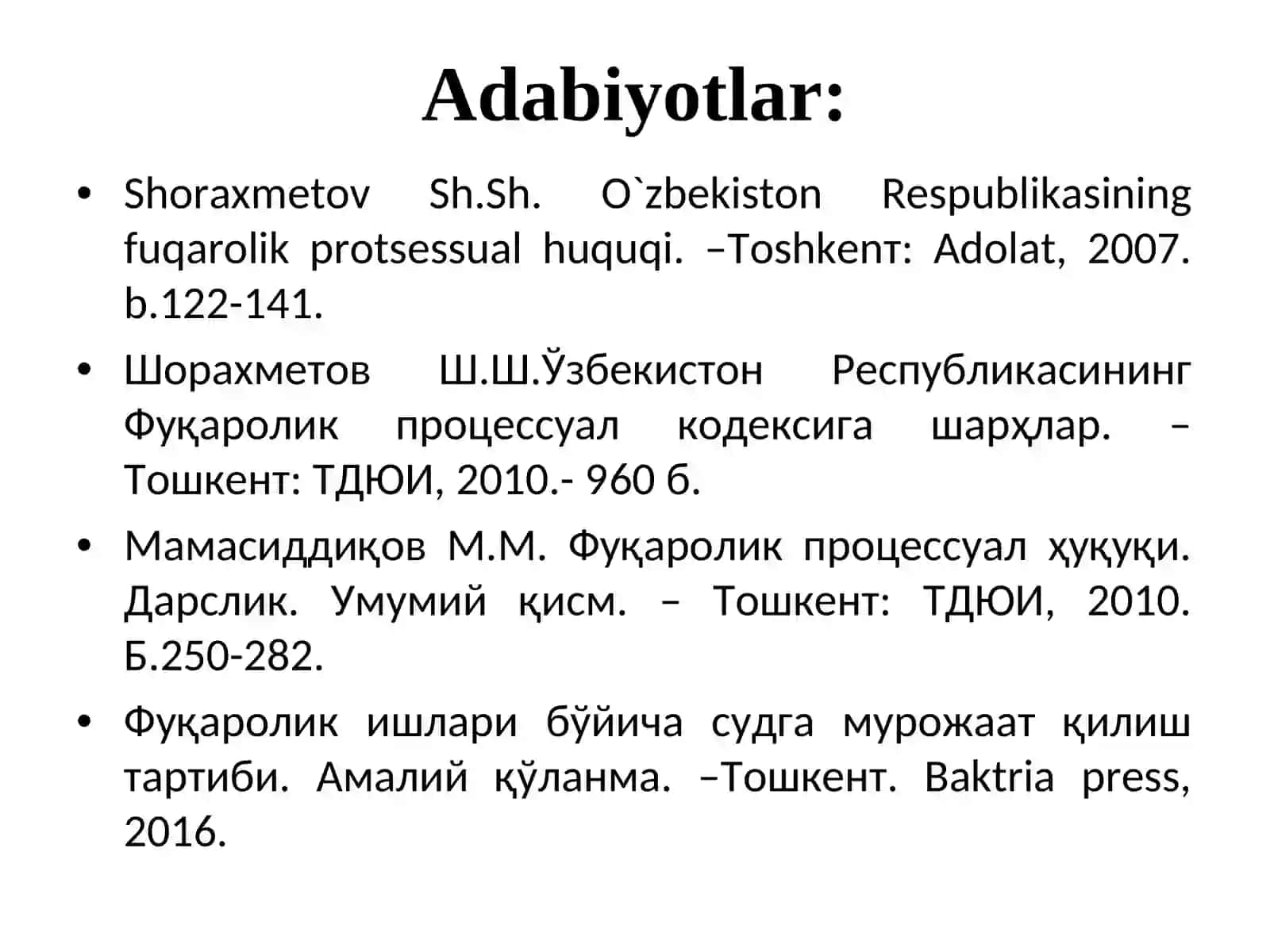 Fuqarolik ishlarining taalluqliligini belgilash qoidalari 3