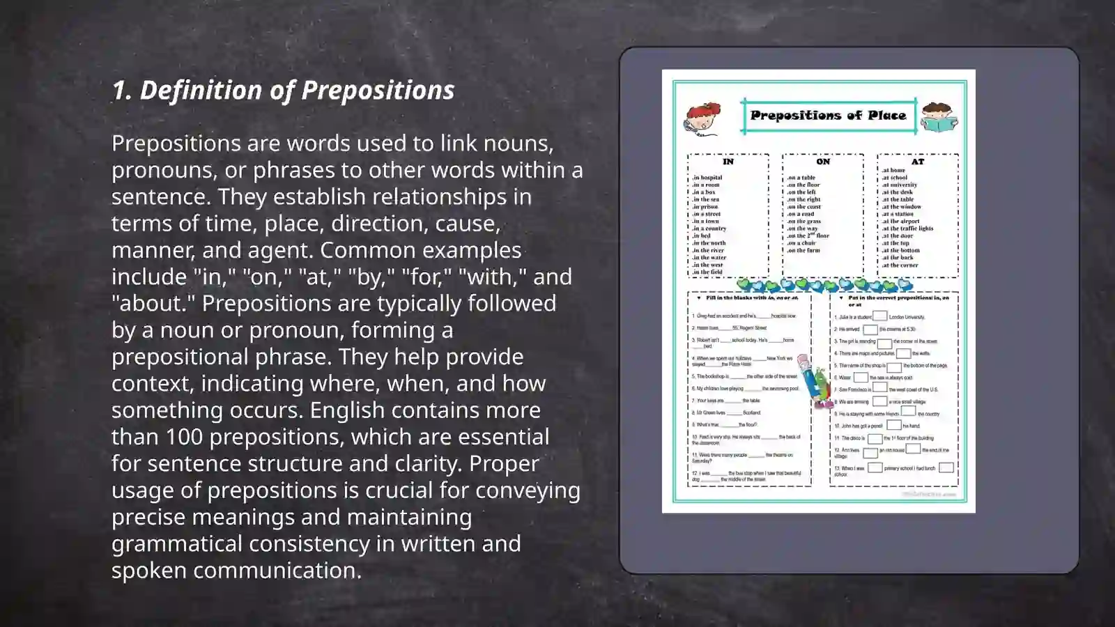 Grammar prepositions 3