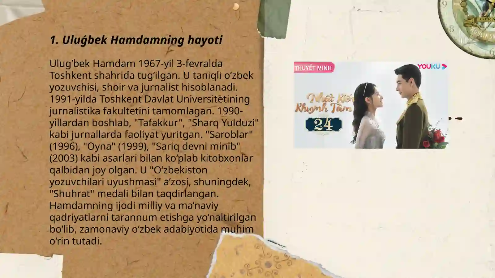 Uluģbek Hamdamning sòz hikoyasi 3