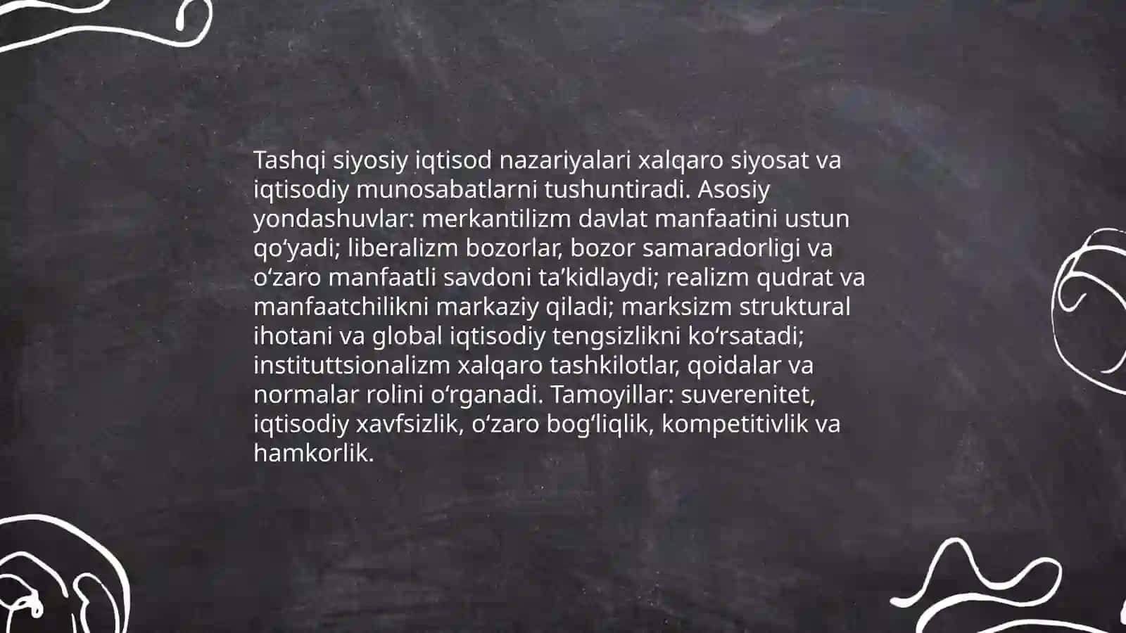 Tashqi siyosiy iqtisod nazariyalari 3