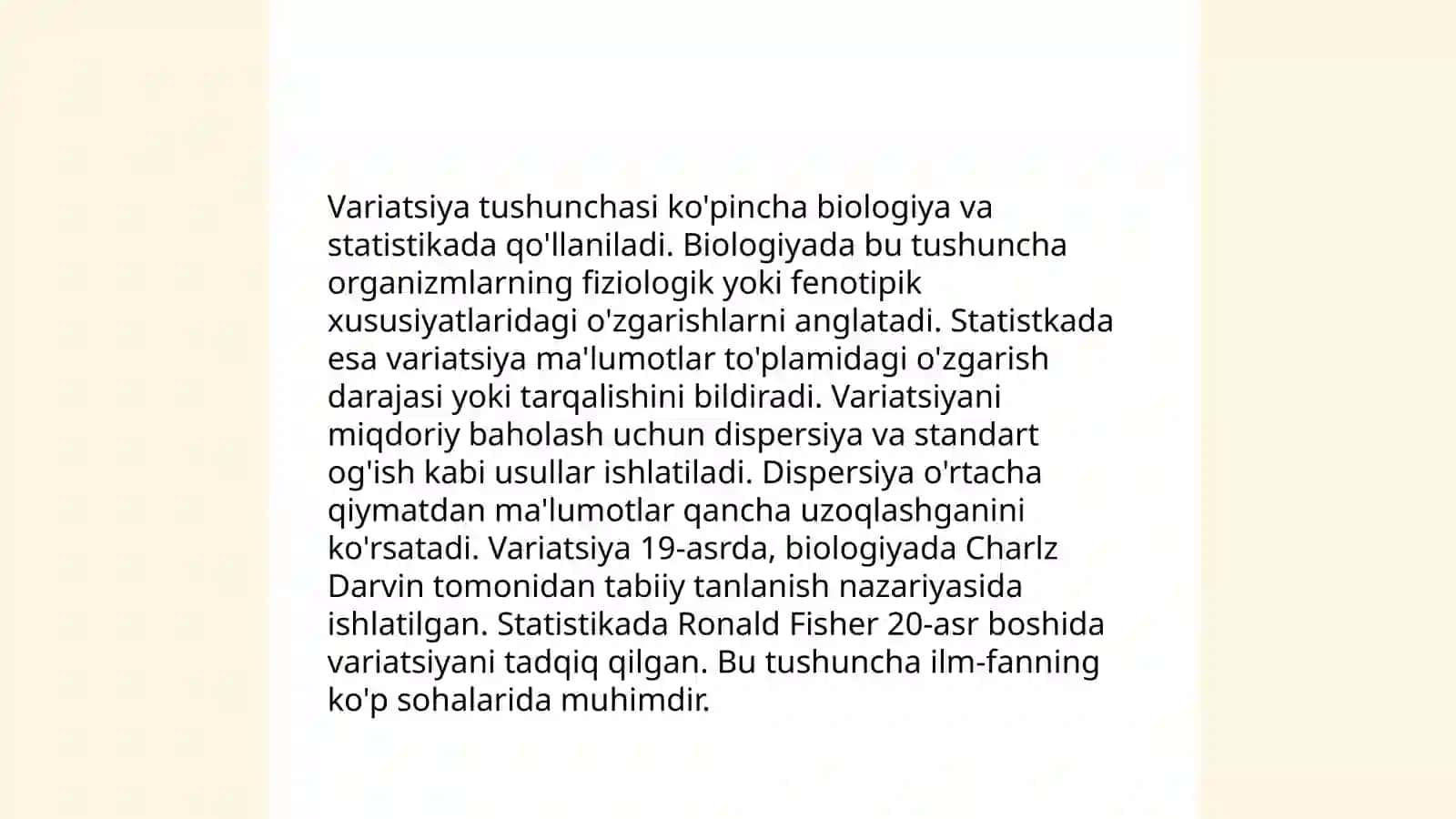 Variatsiya nima? 3