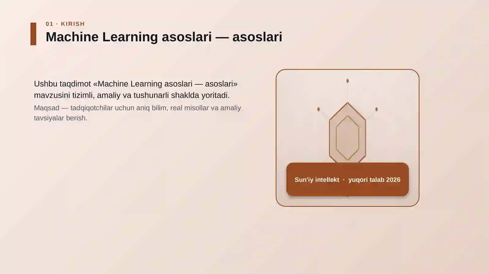Machine Learning asoslari — asoslari 3