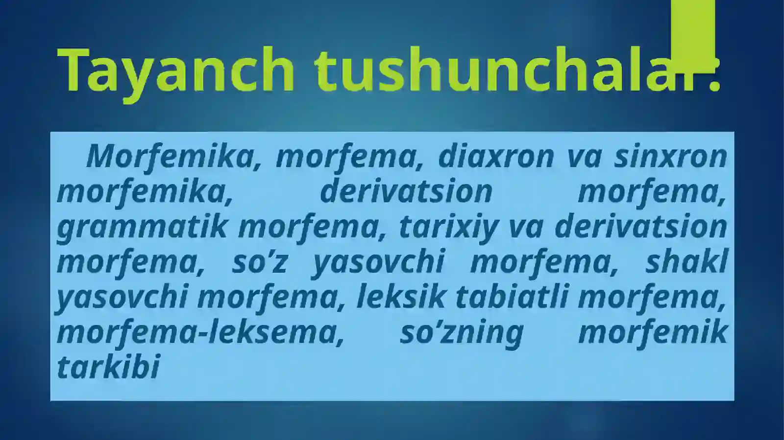 So’zning morfem tarkibi 3
