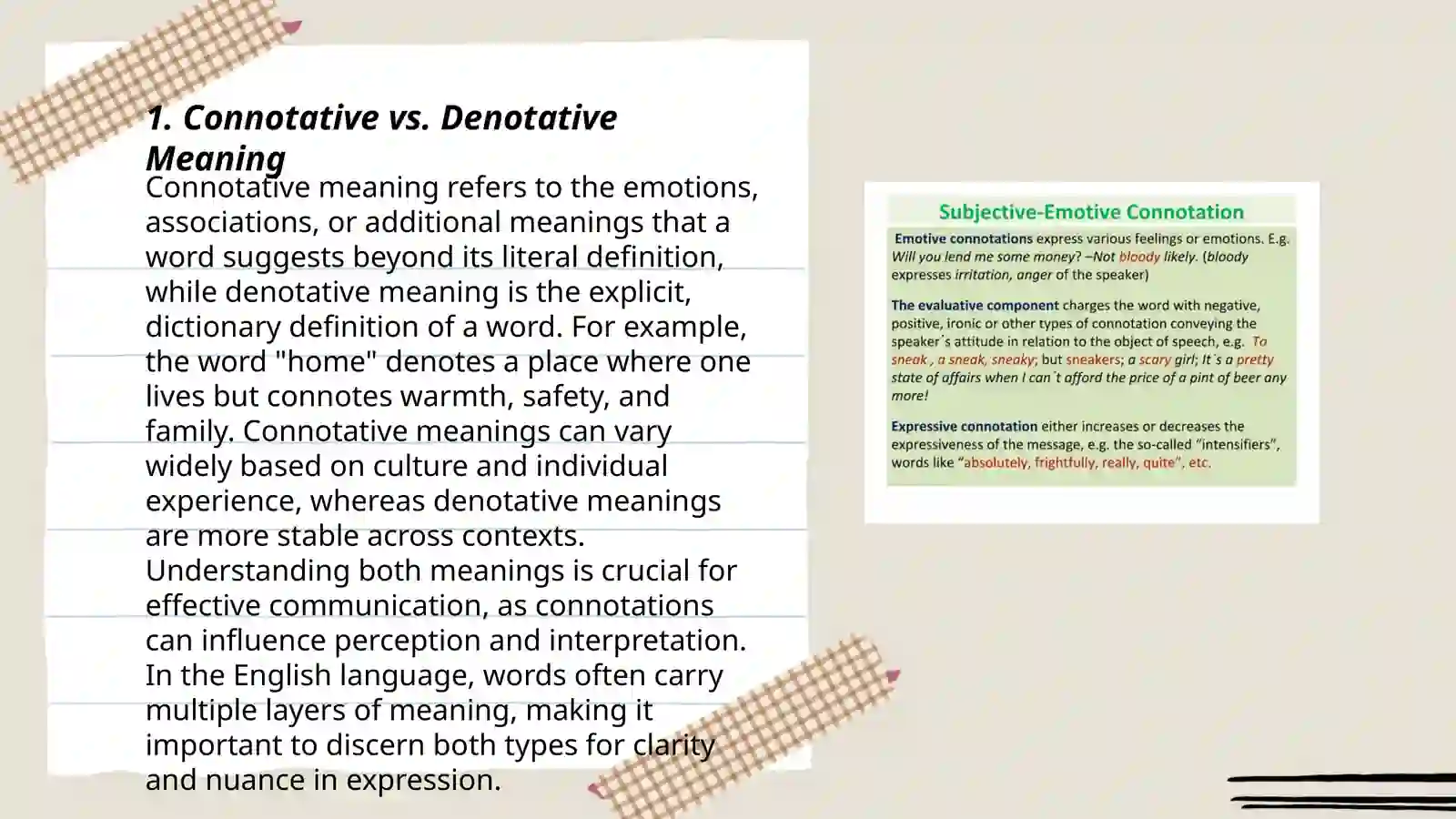 Connotative meaning 3