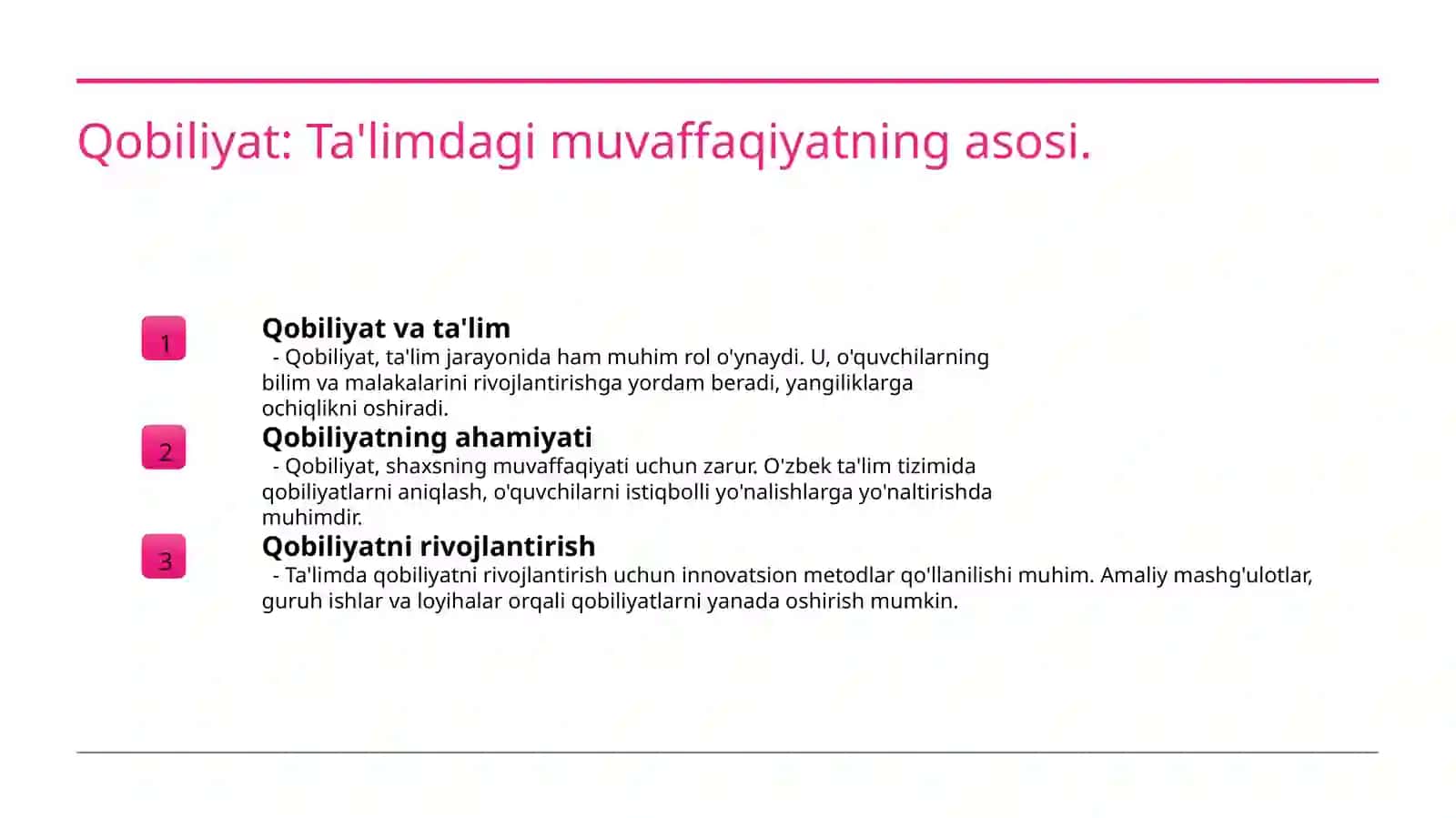 Qobiliyat 3