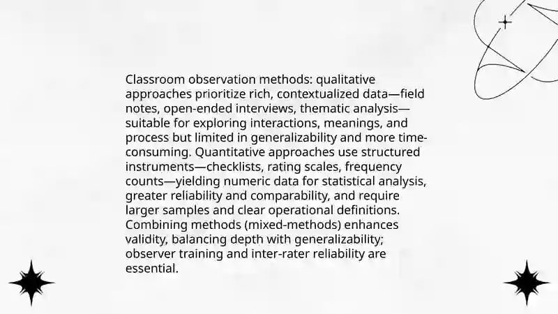 Classroom Observation Methods 3