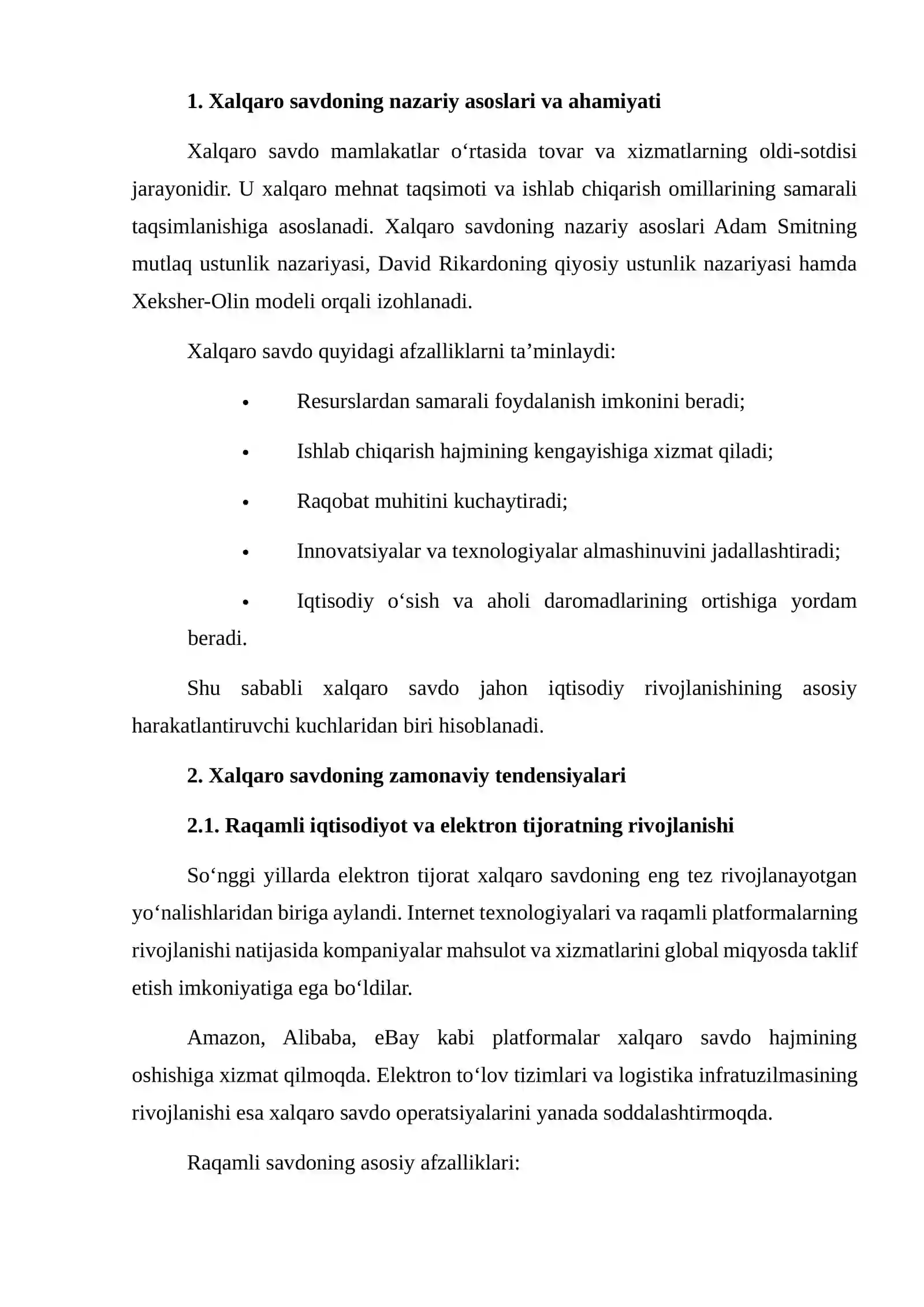 Xalqaro Savdoning Zamonaviy Tendensiyalarini Tahlil Qilish 3