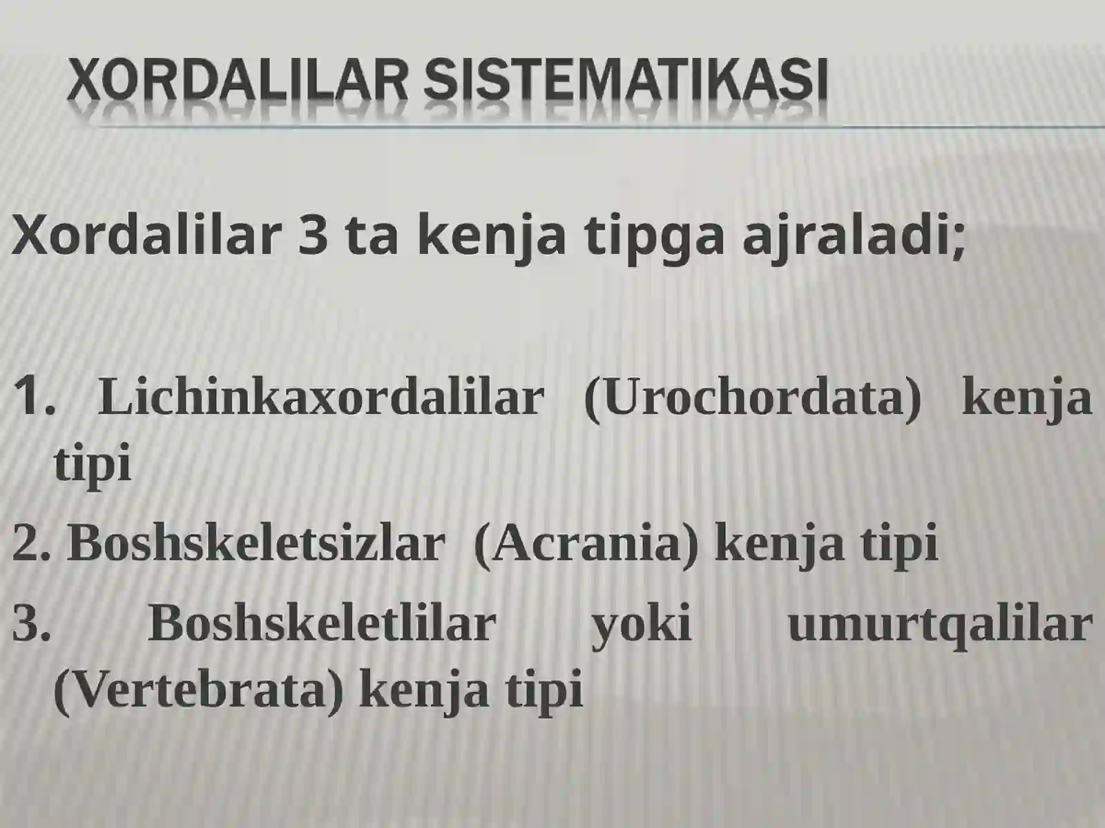 Xordalilar (Хордалилар) 3