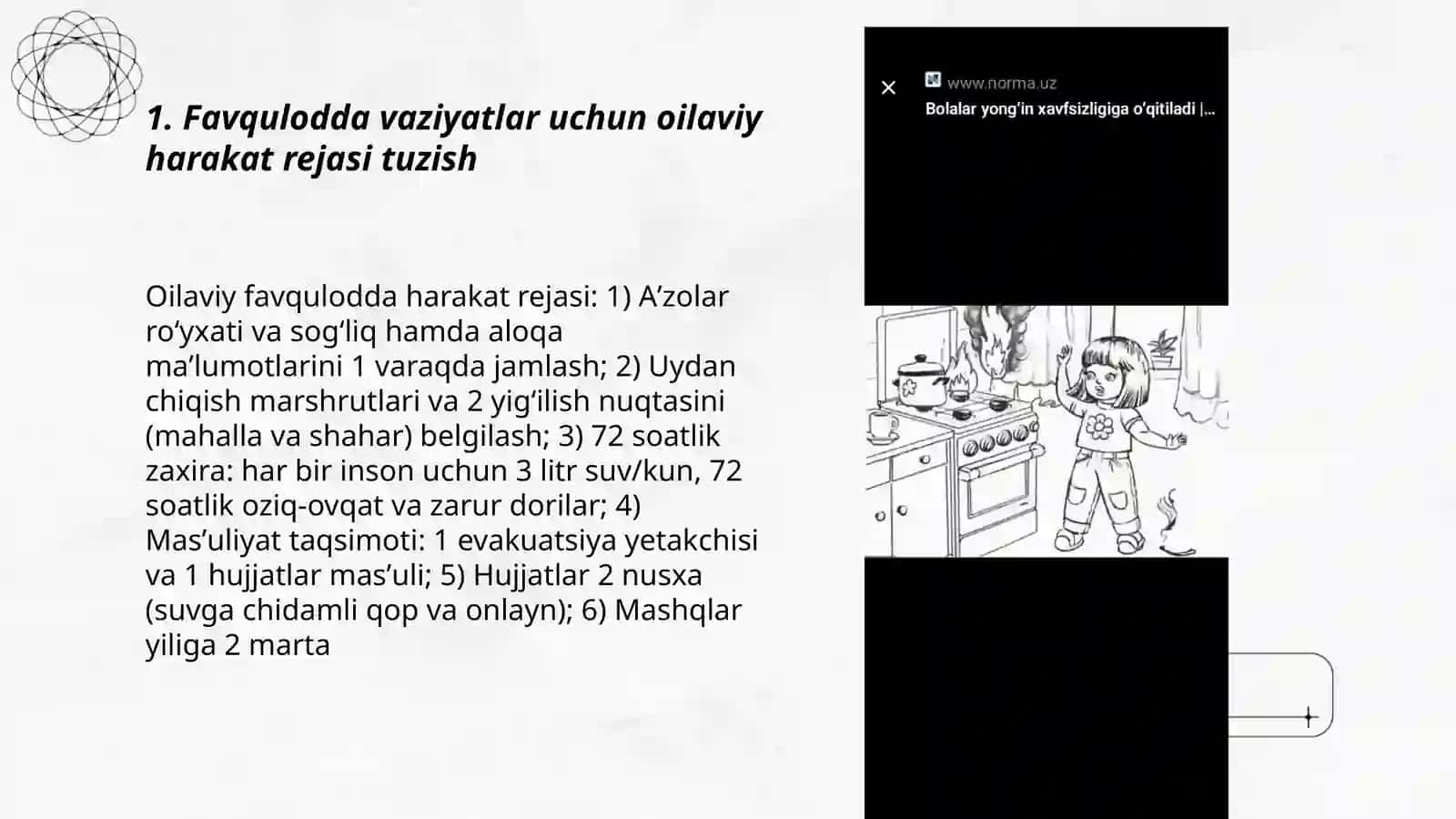 Favqulodda vaziyatlar uchun oilaviy harakat rejasi tuzish 3