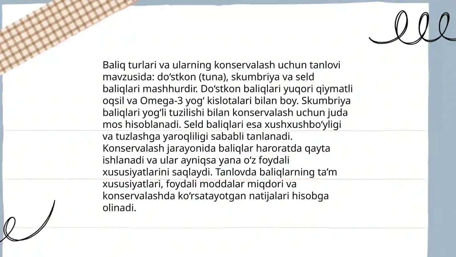 Konservalangan baliq ishlab chiqarish liniyasi 3