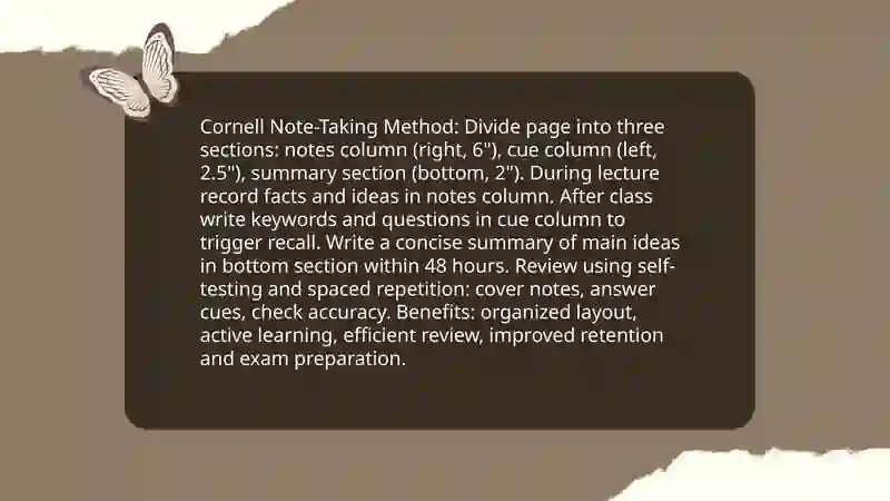 Cornell Note-Taking Method 3