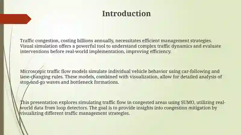 Visual Simulation of Traffic Flow in Congested Areas 3