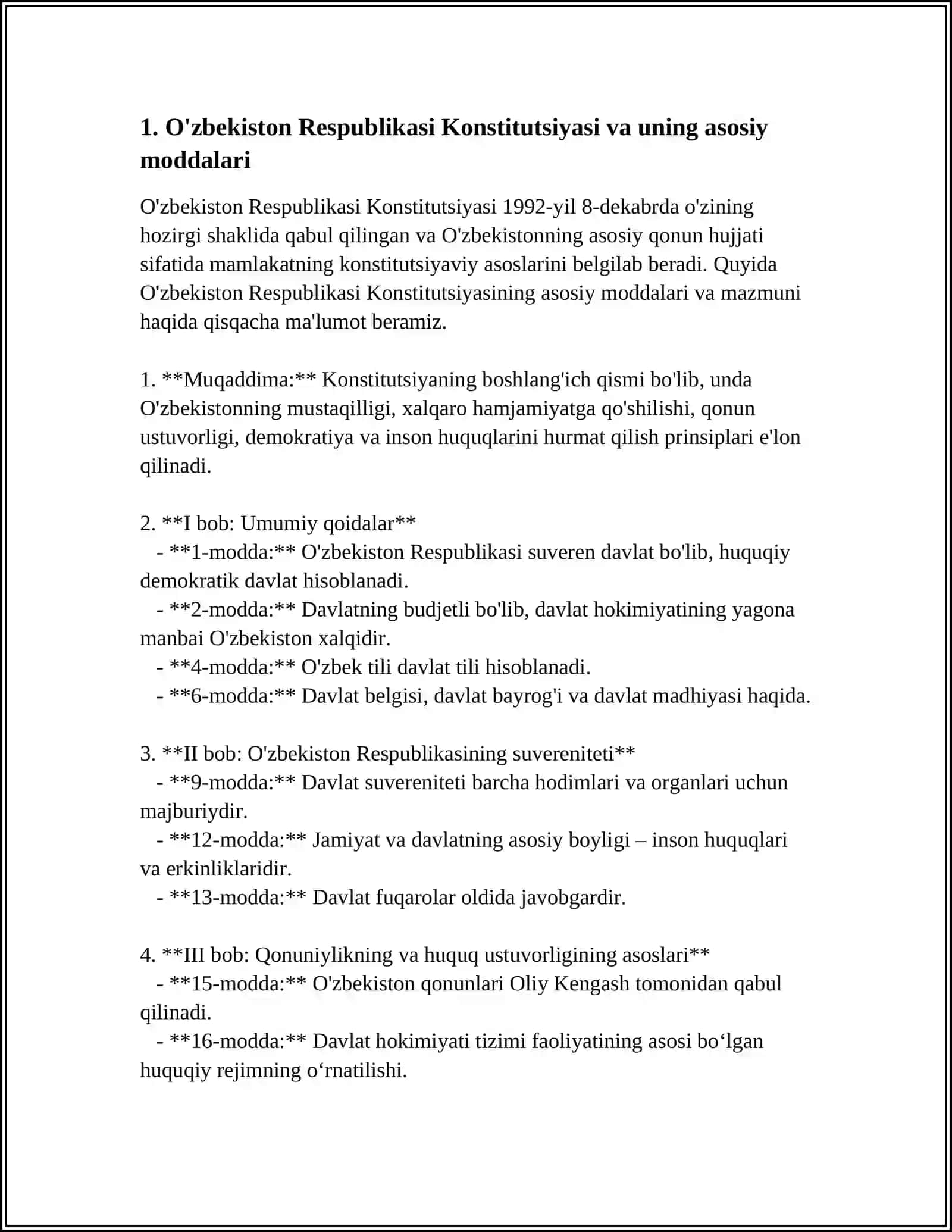 O'ZBEKISTONDA HUQUQIY DEMOKRATIK DAVLAT QURISHNING KONSTITUTSIY ASOSLARI 3