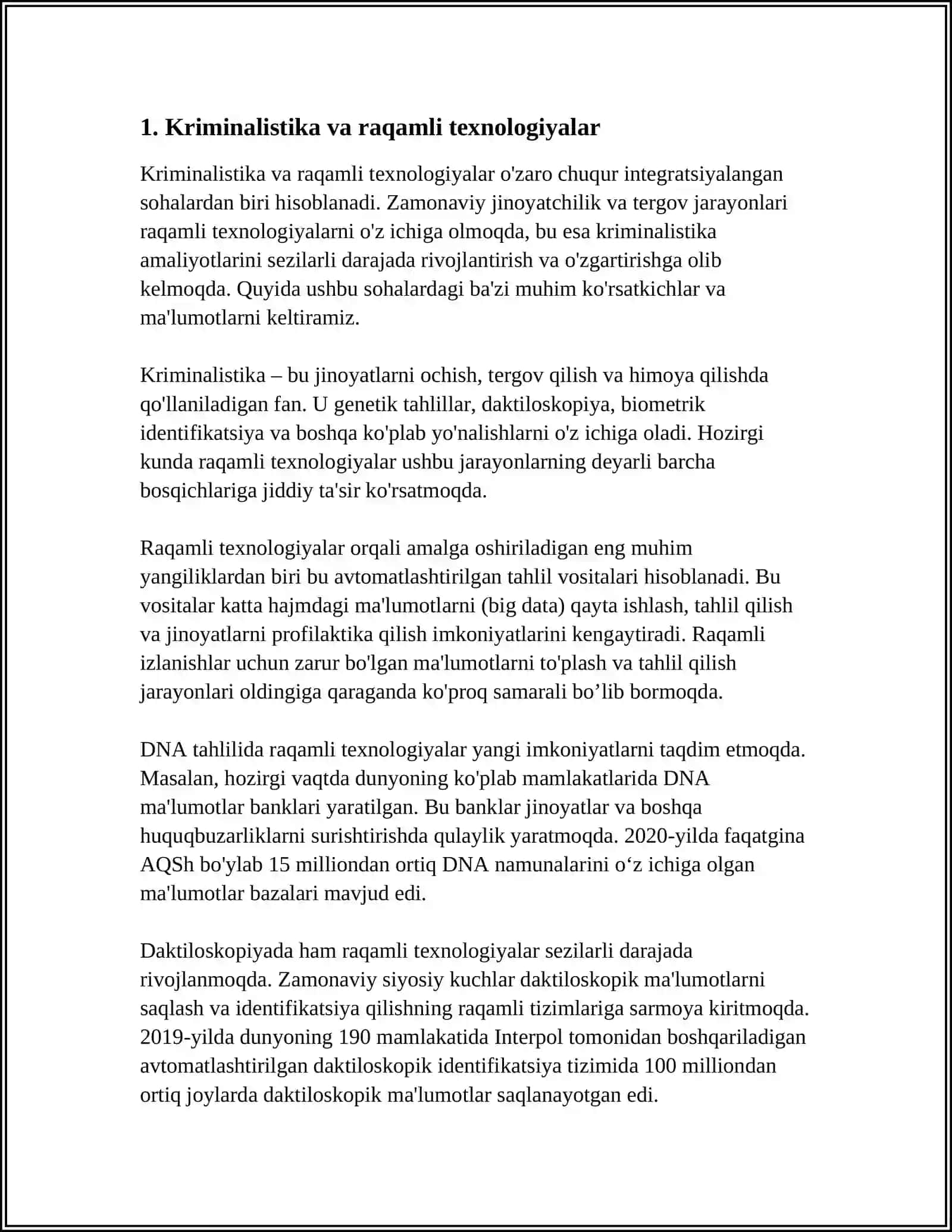 Kriminalistika va raqamli texnologiyalar 3