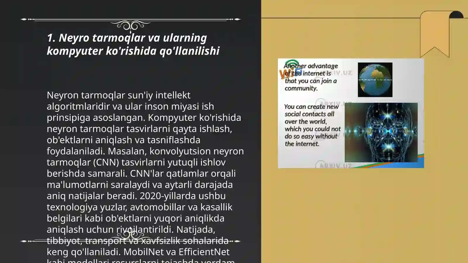 Neyro kompyuterlarning amaliyotda qo’llanilishi. Formal grammatika 3