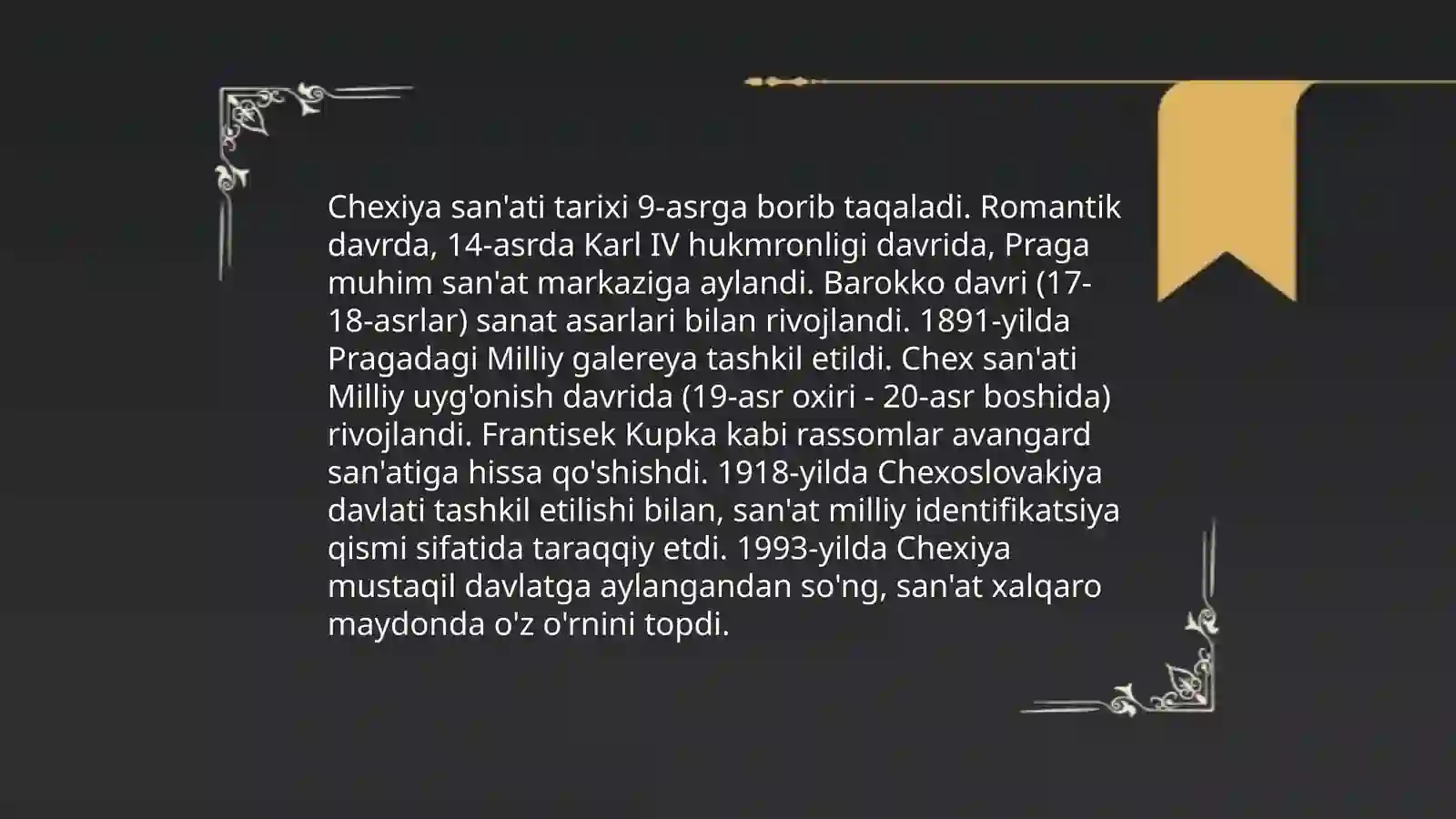 Chexiya sanati 3