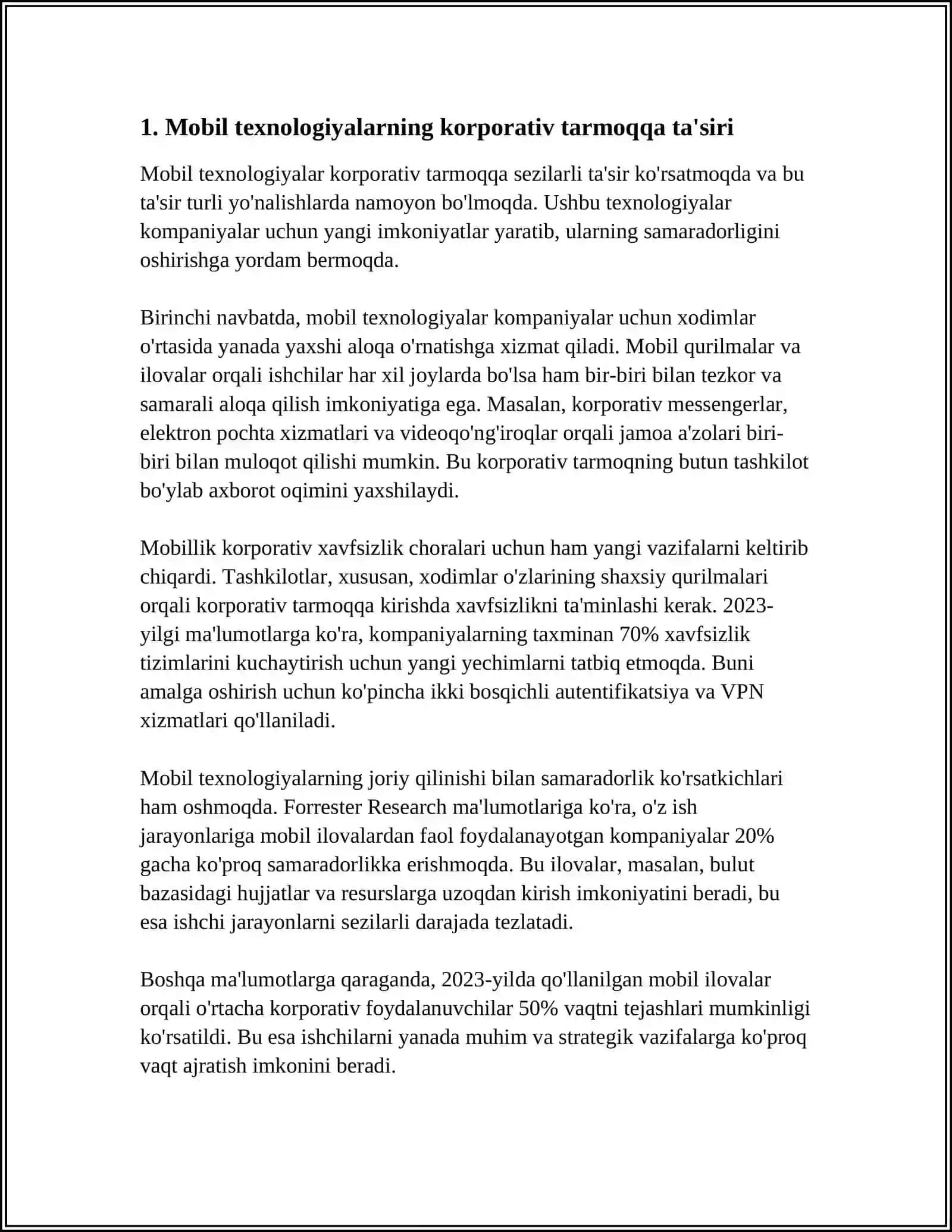 KORPORATIV TARMOQQA MOBIL TEXNOLOGIYALARNING KIRIB KELISH XUSUSIYATLARI 3