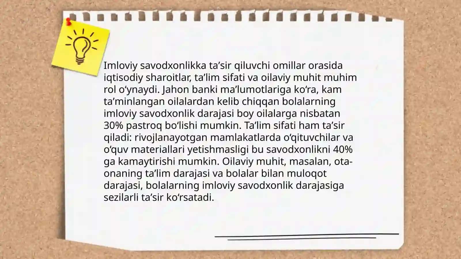 Imloviy savodxonlikni oshirish bo'yicha topshiriqlar ishlab chiqish 3