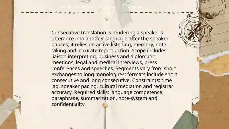 Consecutive translation 3