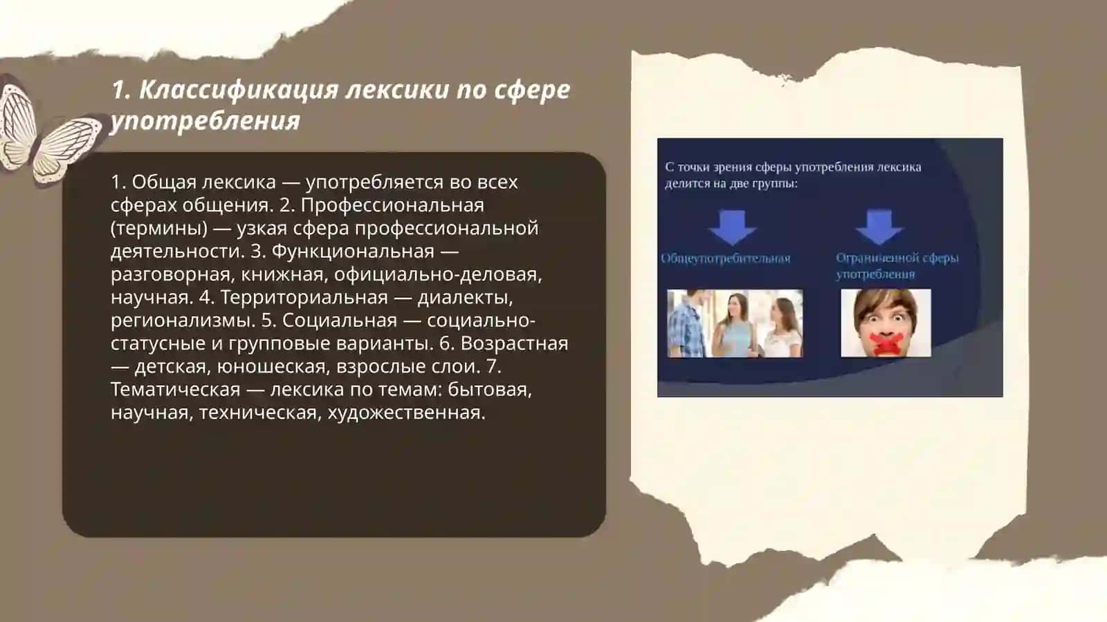 Анализ лексики с точки сферы употребления 3