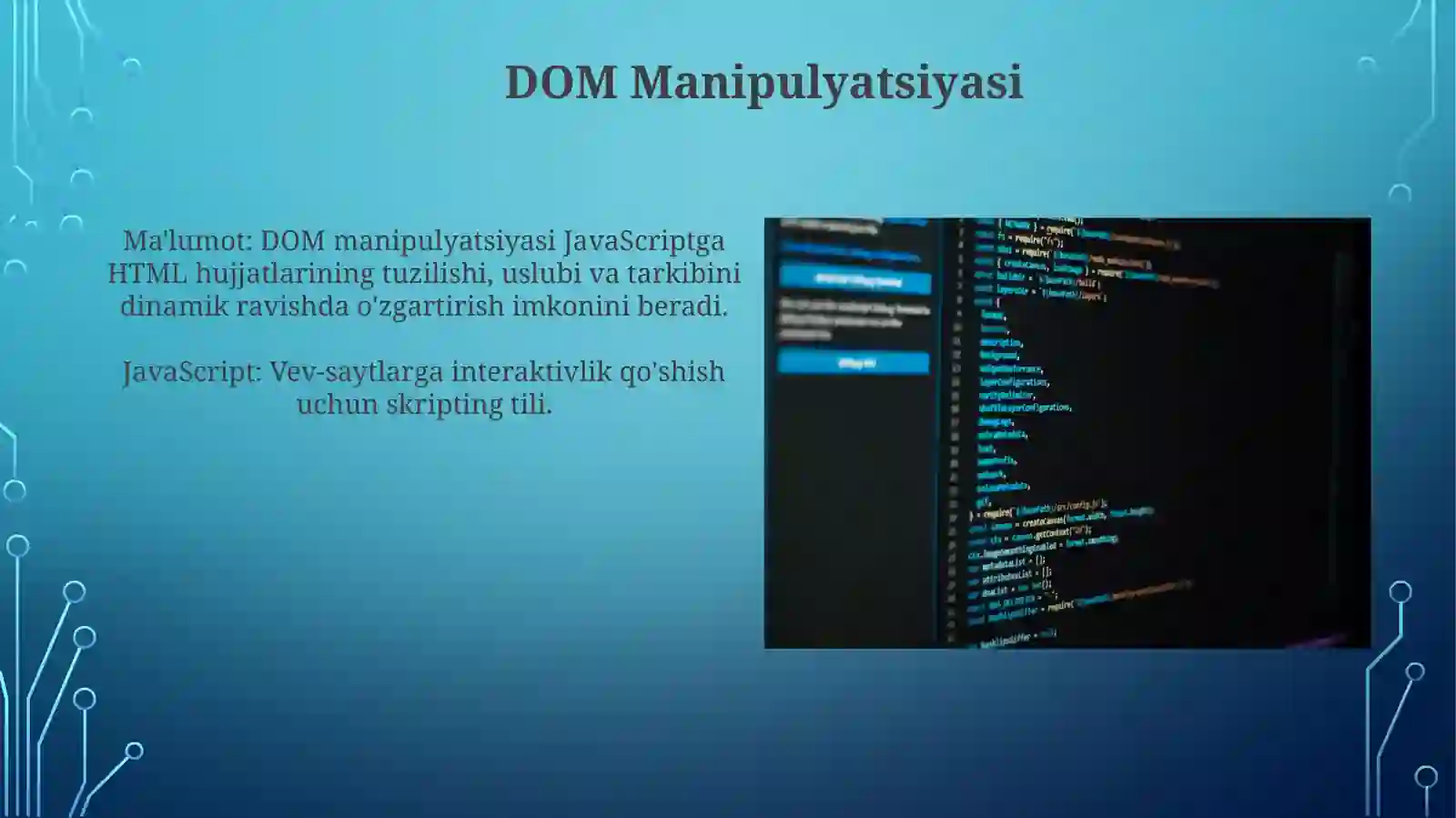JavaScript Amaliyotida 3
