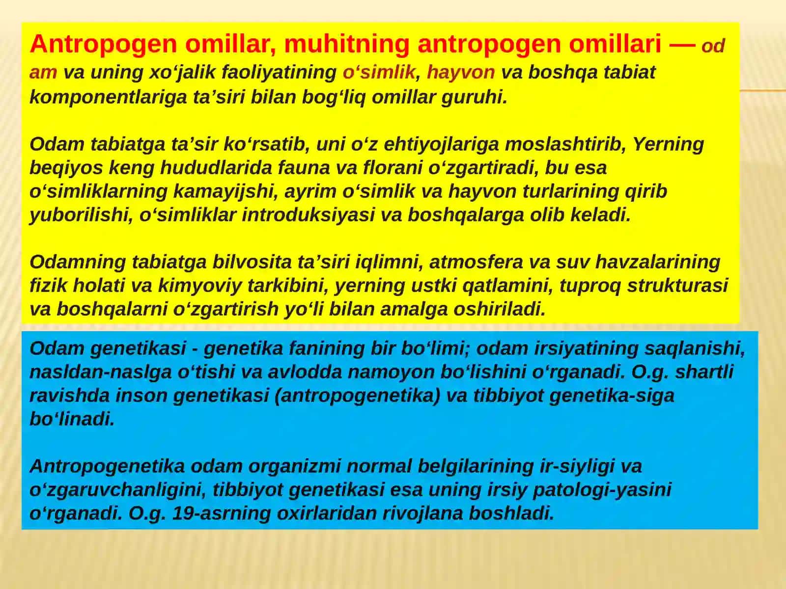 ANTROPOGENETIKA USULLARI: Populyatsion statistik usuli 3