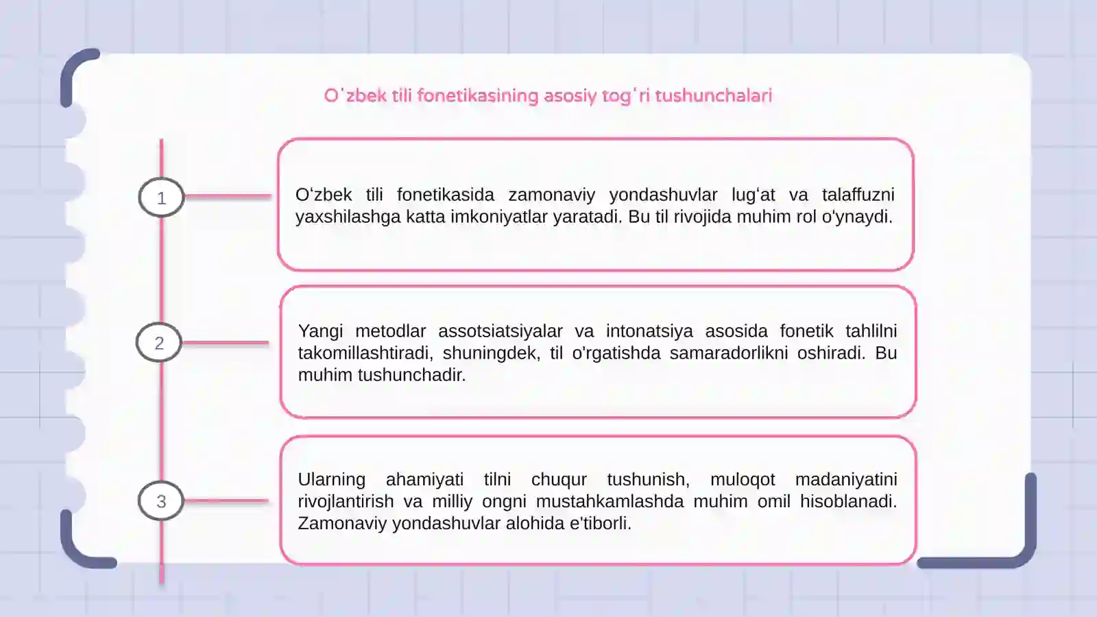 Oʻzbek tili fonetikasida zamonaviy yondashuvlar va ularning ahamiyati 3
