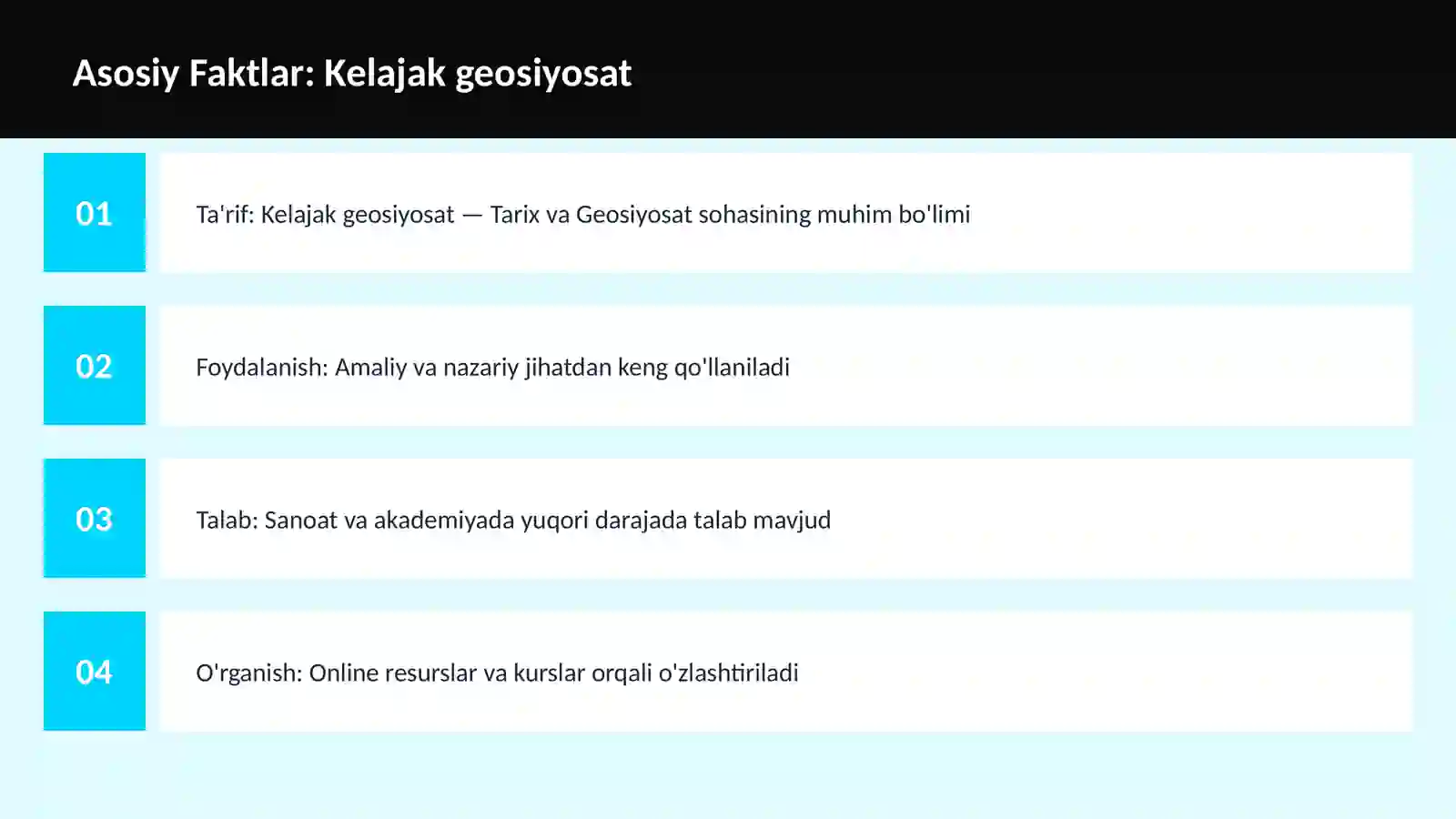 Kelajak geosiyosat 3