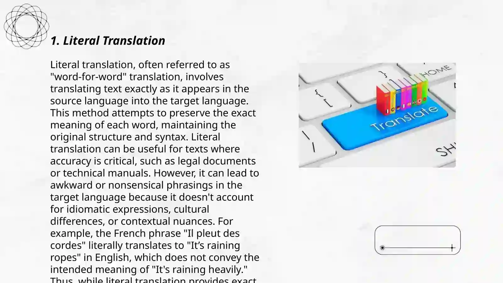 General features of translation 3