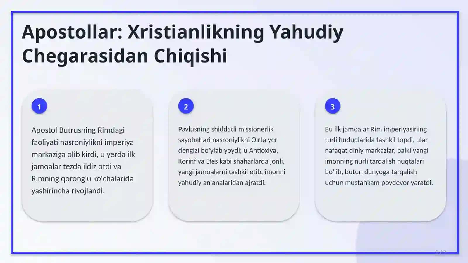Xristianlikningpaydobo‘lishivatarqalishi 3