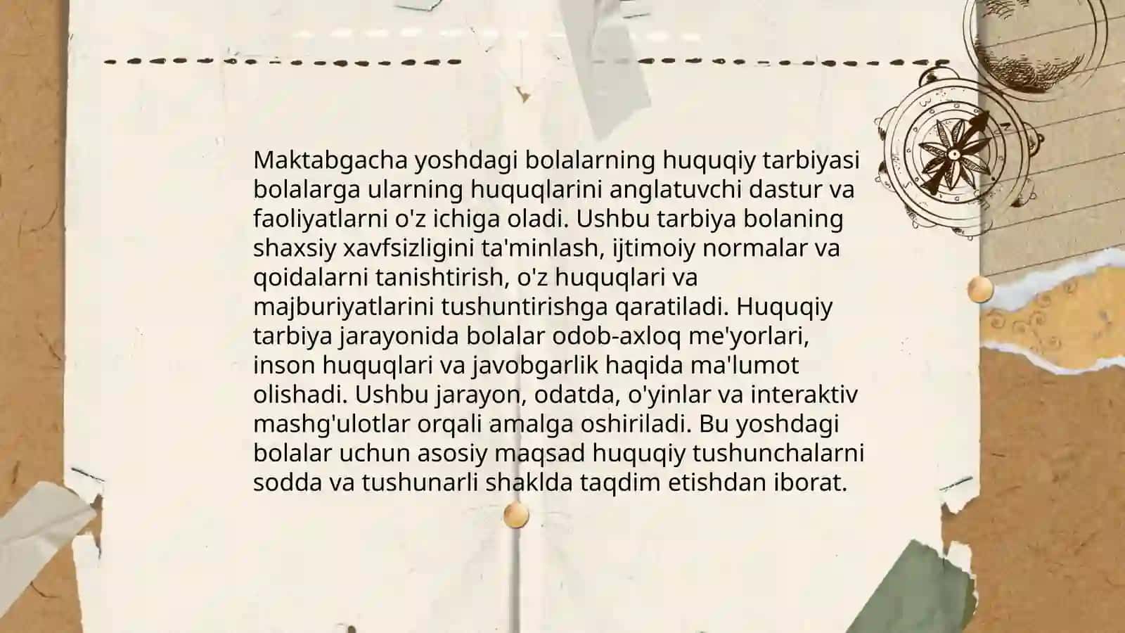 Maktabgacha yoshdagi bolalar huquqiy tarbiyasini tashkil etish 3