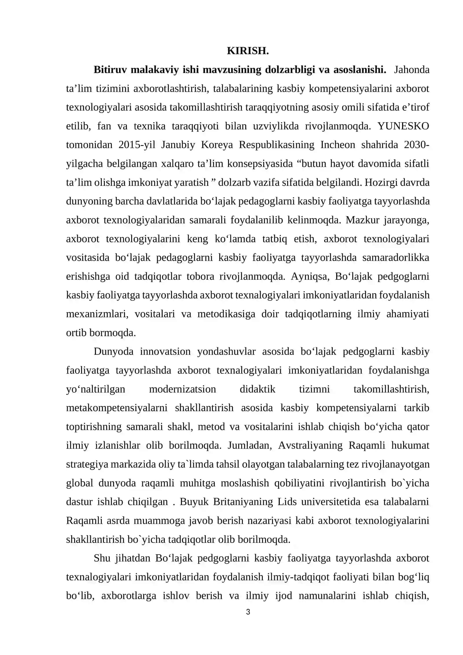 Ta’limning masofaviy shaklida axborot kommunikatsiya texnologiyalaridan samarali qo‘llashning asosiy yo‘nalishlari 3