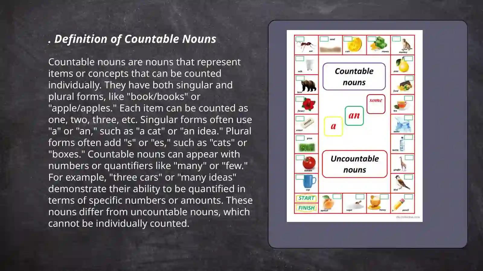 Countable and uncountable 3