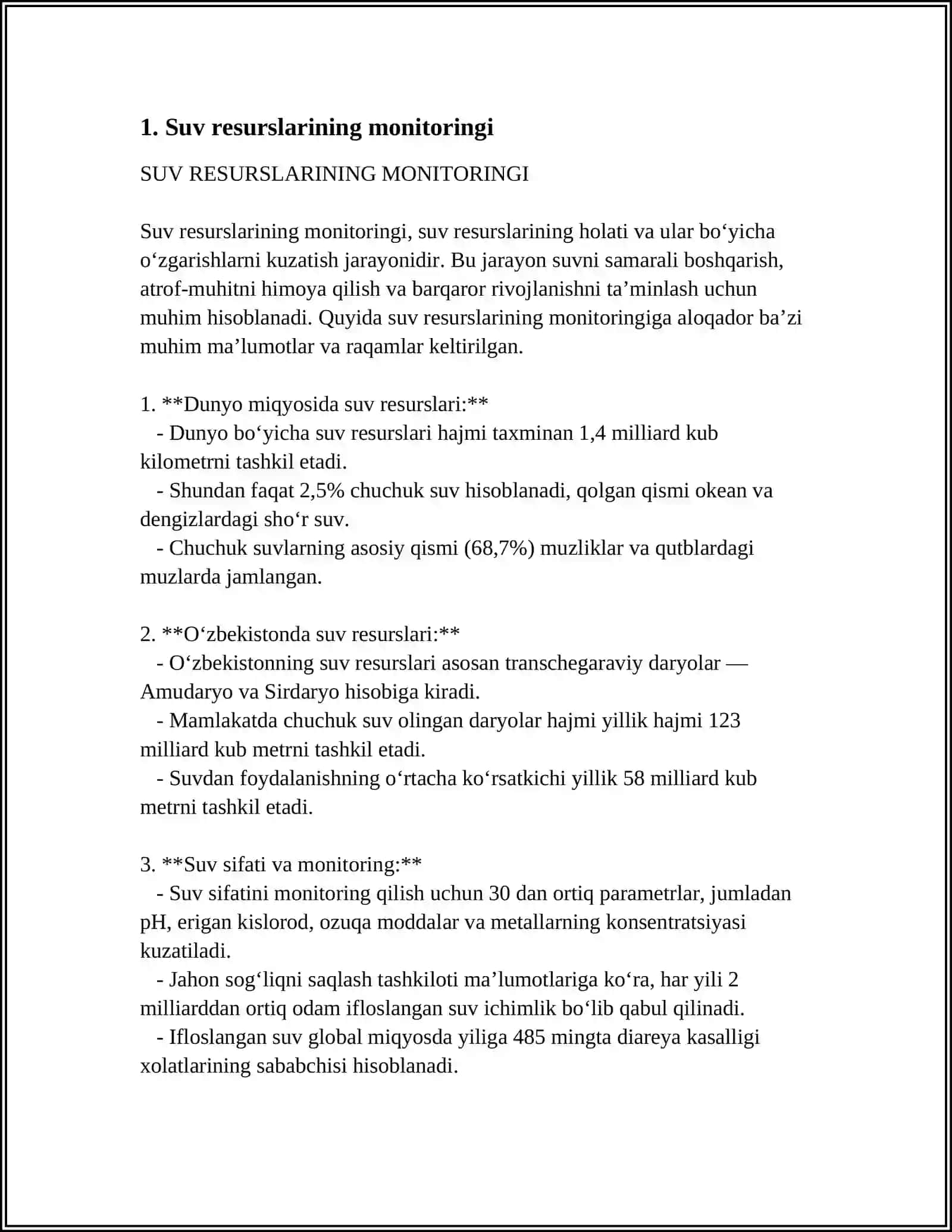 GIDROLOGIK HISOB KITOBLAR 3
