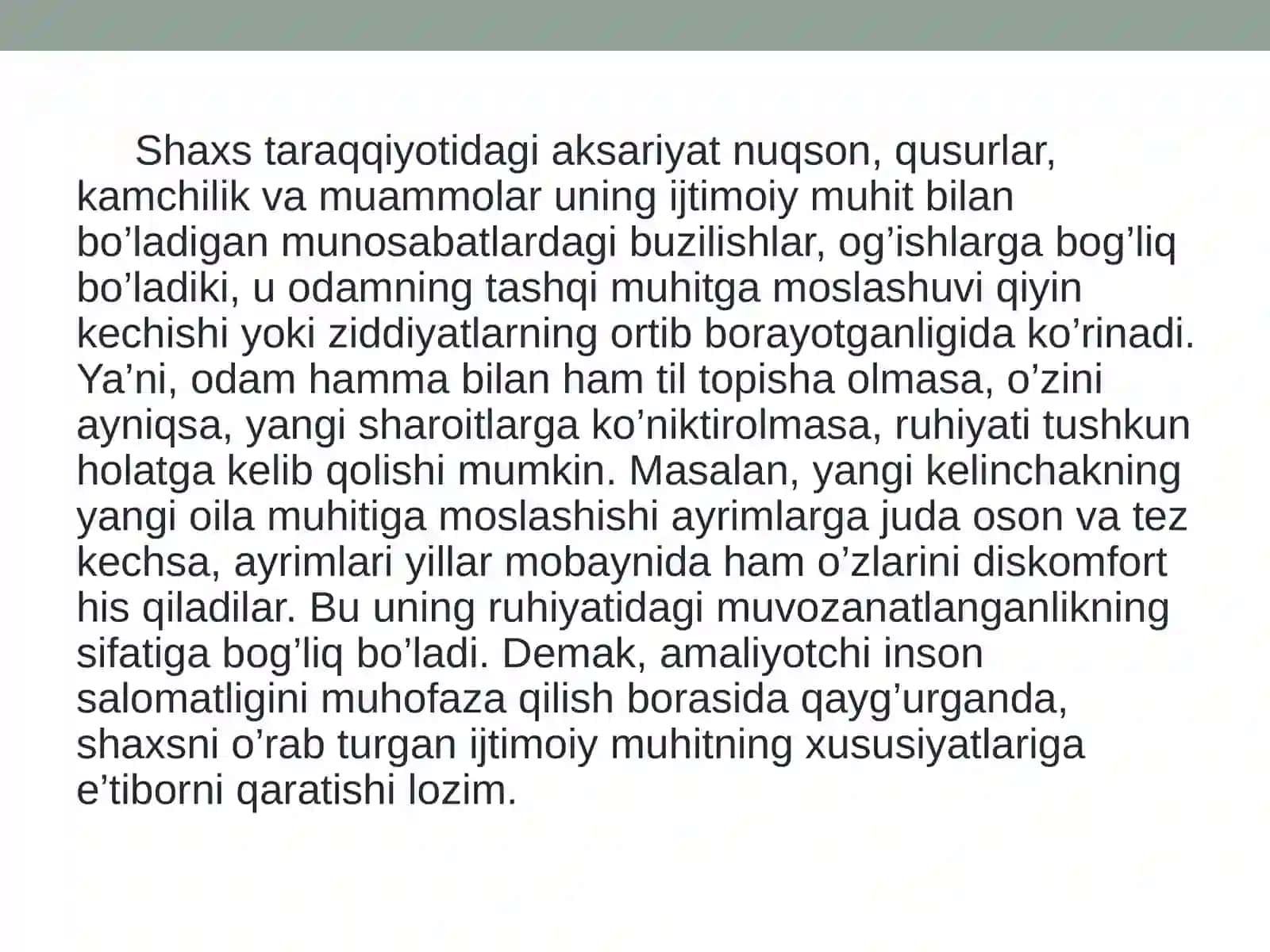 Psixologik moslashuvchanlik va muvozanatni baholash mezonlari 3