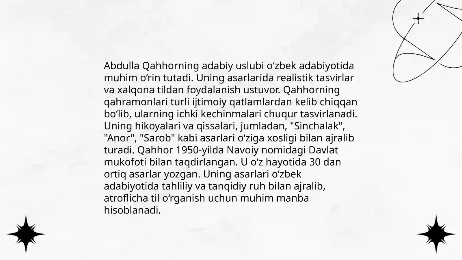 Abdulla Qahhorning "Ming bir jon " hikoyasi uslubiy tahlili 3