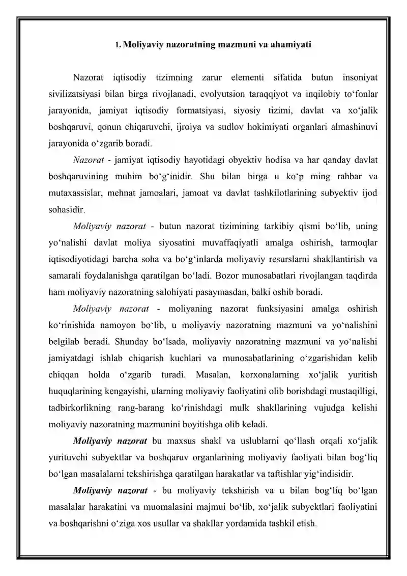 Moliyaviy nazorat mazmuni 3