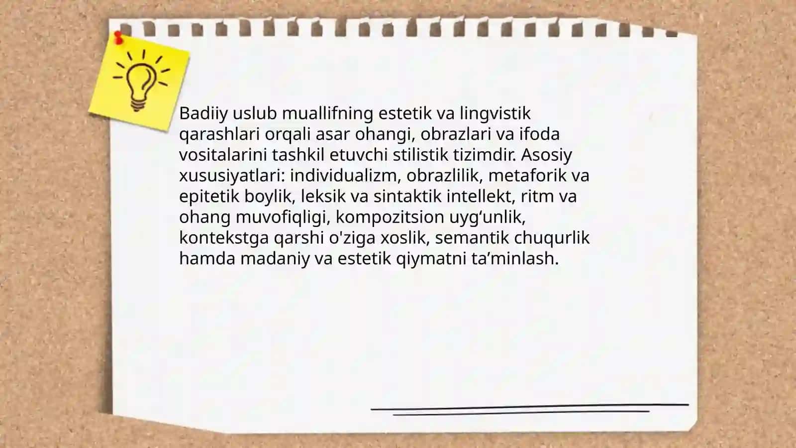 Badiiy uslubning xususiyatlari 3