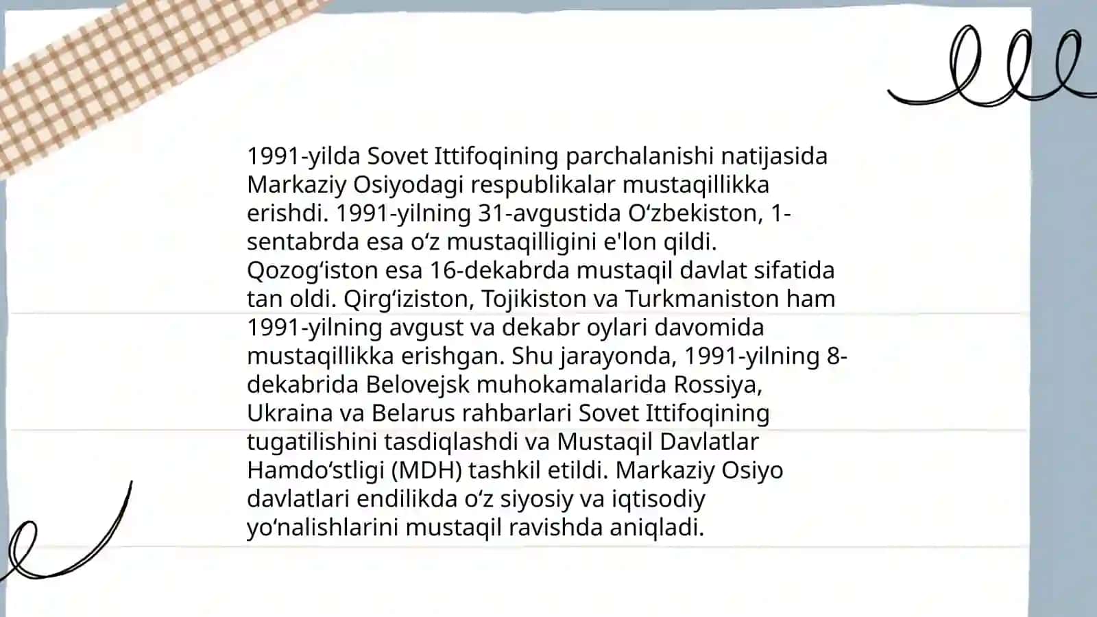 XX asr oxiri XXI asr boshlarida Markaziy Osiyo tarixi tarixshunosligi oʻzgarishlari 3
