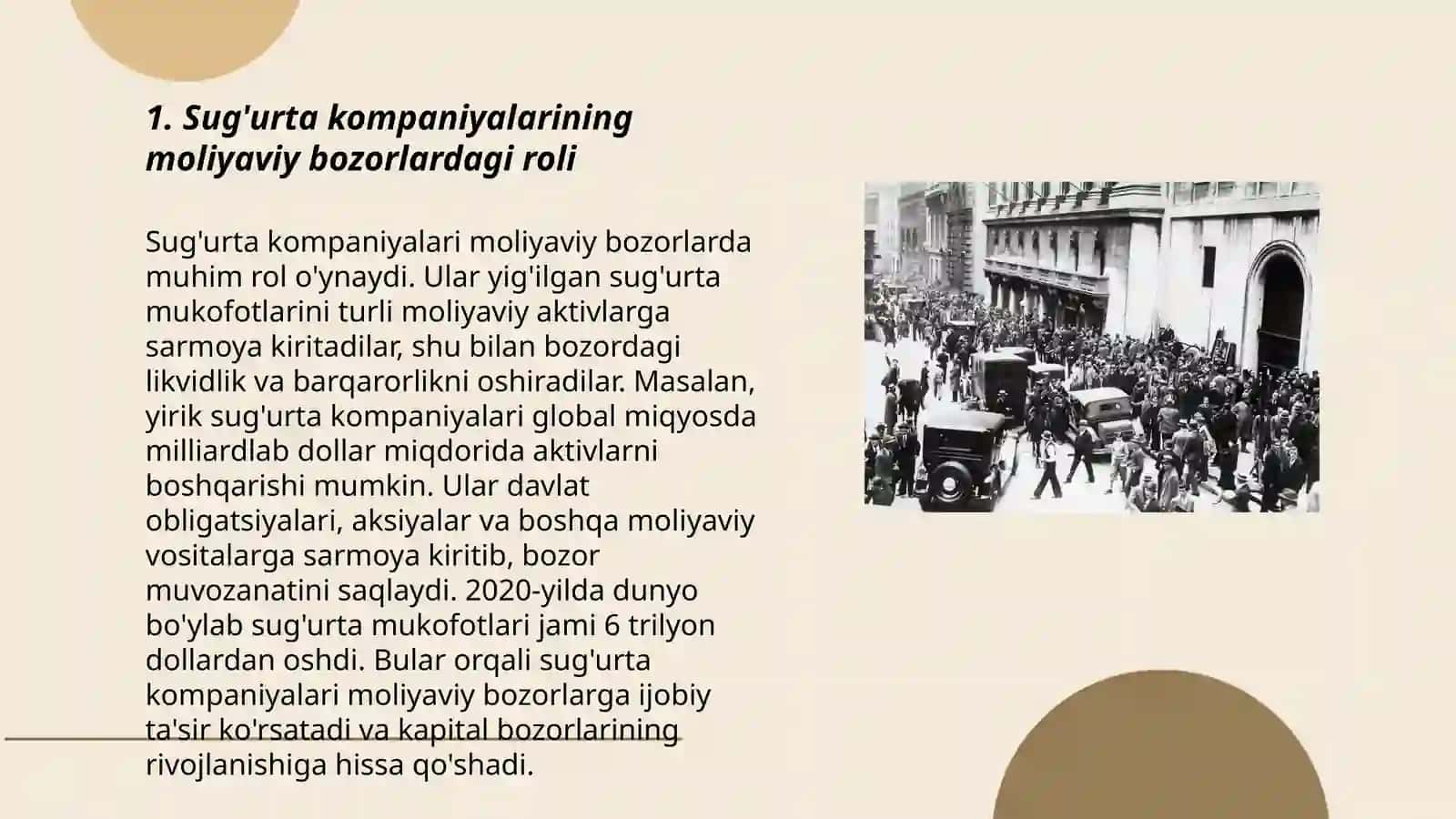 Sug'urta va pensiya fondlarining moliya bozorlaridagi faoliyati 3