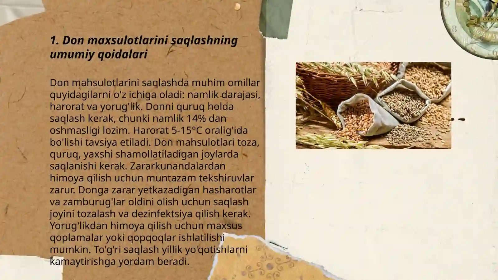 Don maxsulotlarini elivatorlarda saqlash texnologiyasi 3