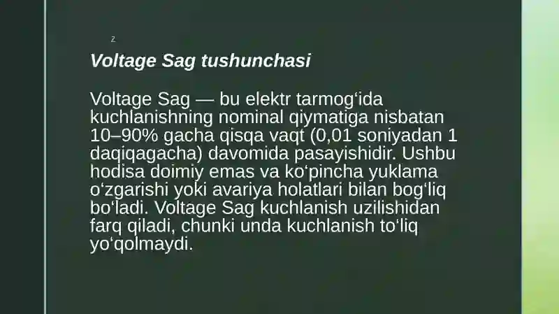 Voltage Sag 3
