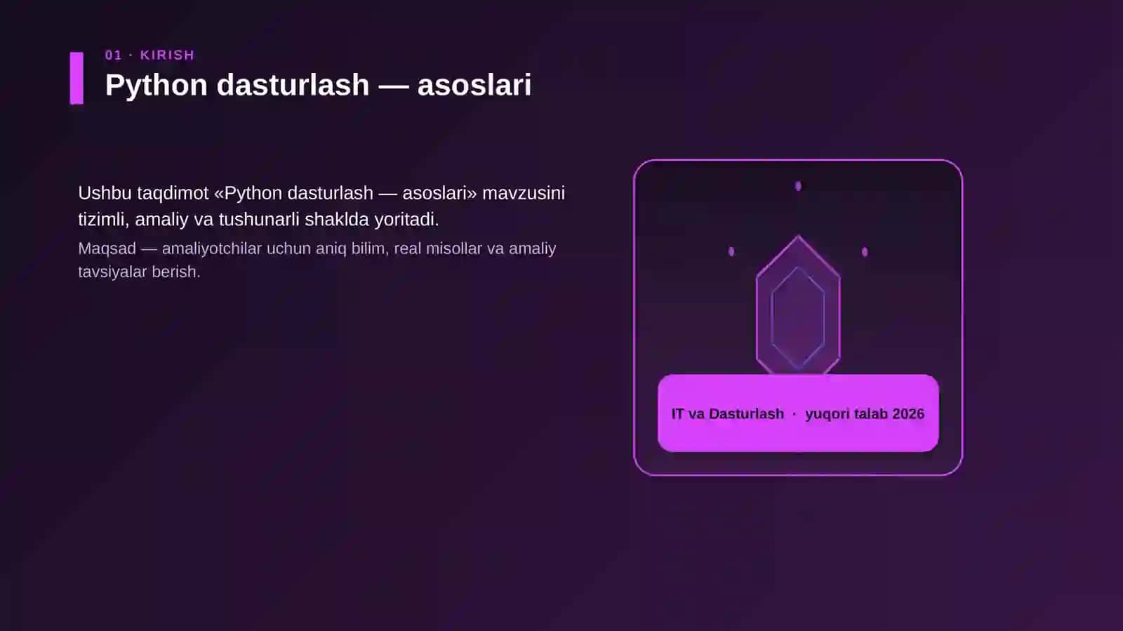 Python dasturlash — asoslari 3