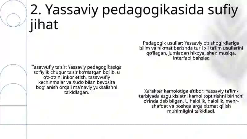 Ahmad Yassaviyning Pedagogik Qarashlari 3