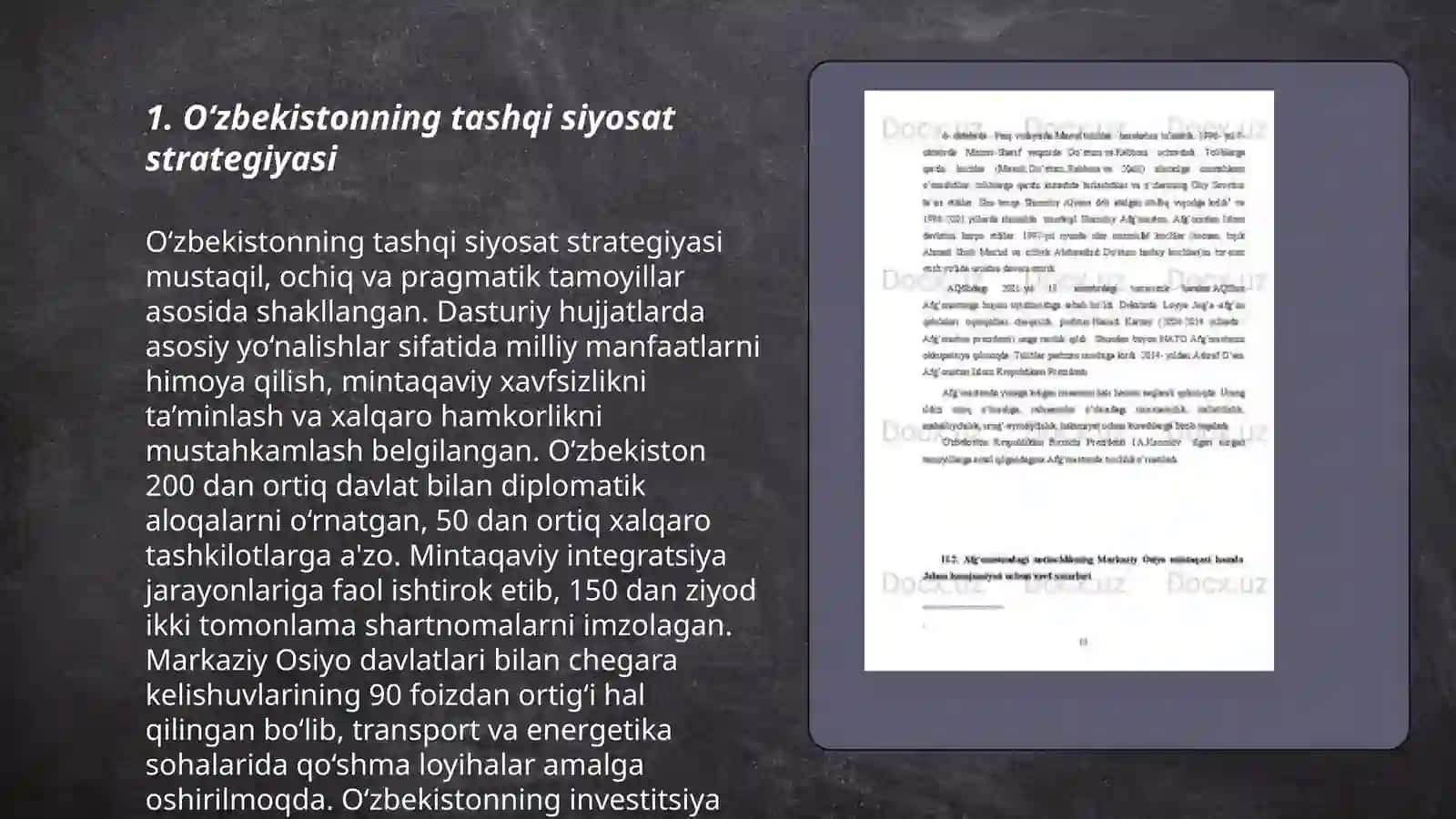 O‘zbekistoning markaziy osiyoda tinclik va barqarorlikni ta’minlashdagi orni 3