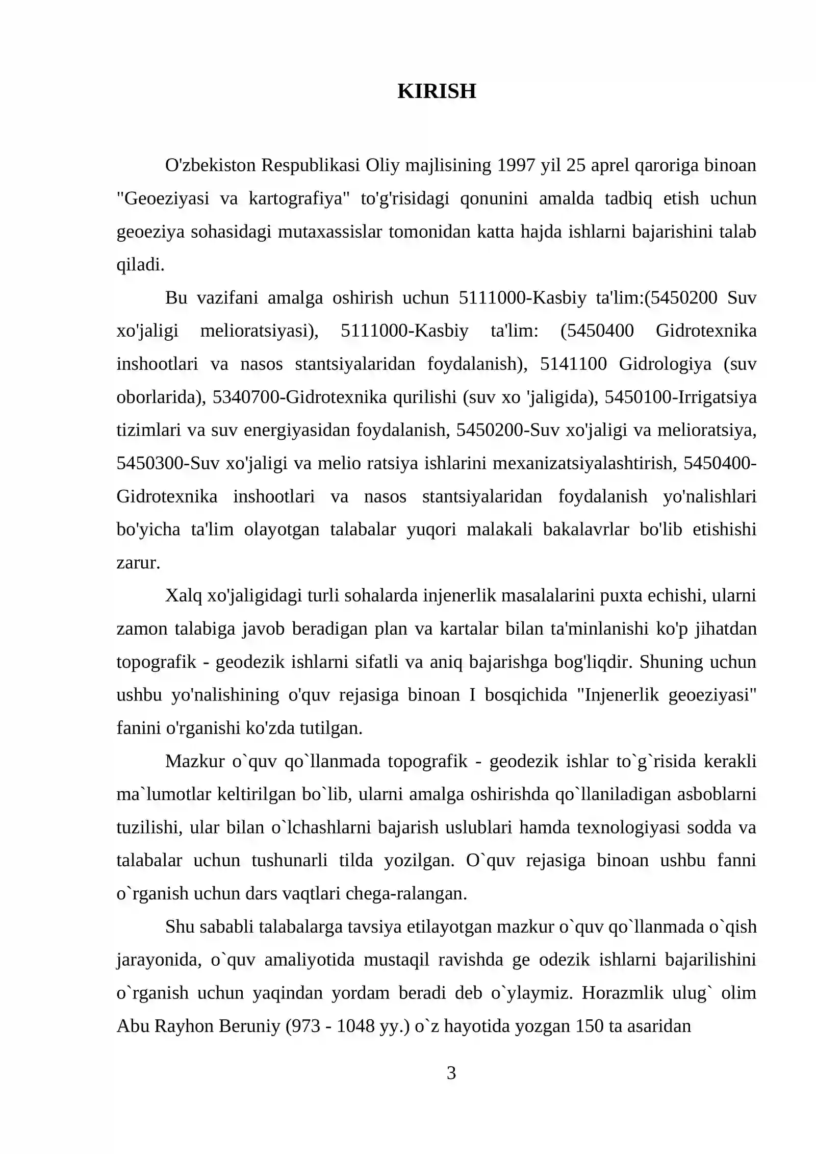 "Nomenklatura" mavzusidagi KURS ISHI 3