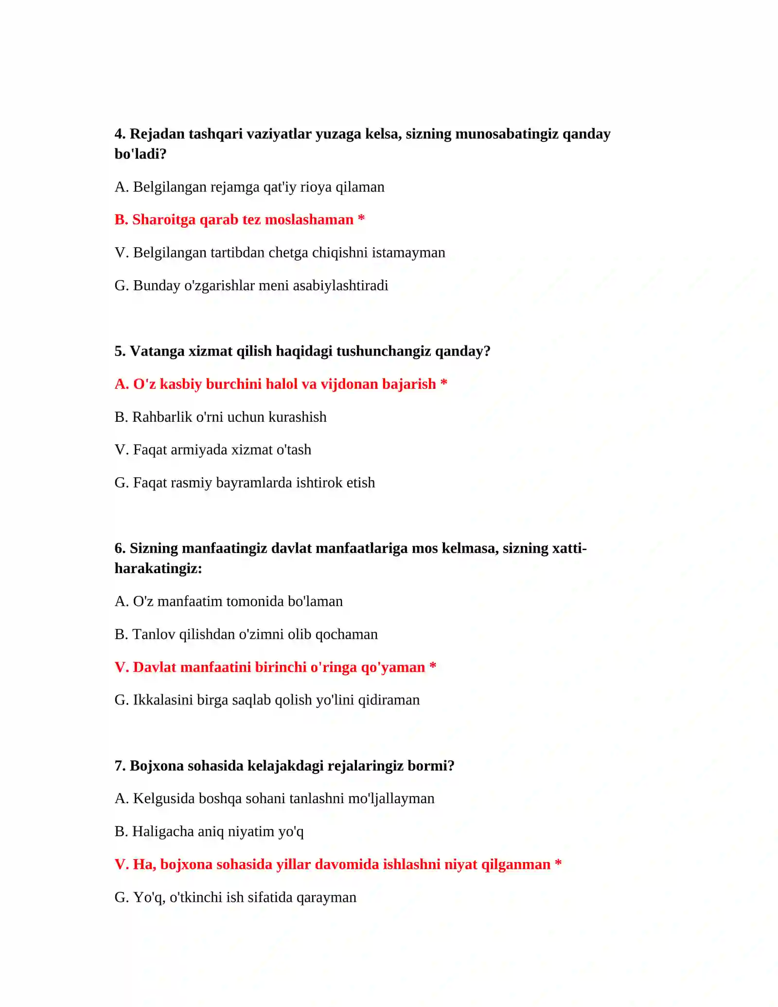 Bojxona rasmiylashtiruvi savollari 3